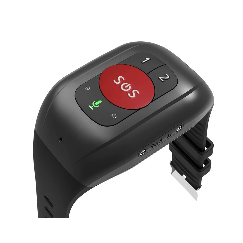 NEW Elderly GPS Tracker 4G SIM SOS Button Wristband GPS Emergency Alarm IP67 Waterproof GPS TrackingHeart Rate Blood Pressure
