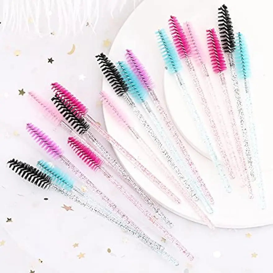 Wholesale 1000 Disposable Mascara Wands Eyelash Brush Spoolies for Eyebrow Eye Lash Extension Colorful Wholesale Beauty Tools
