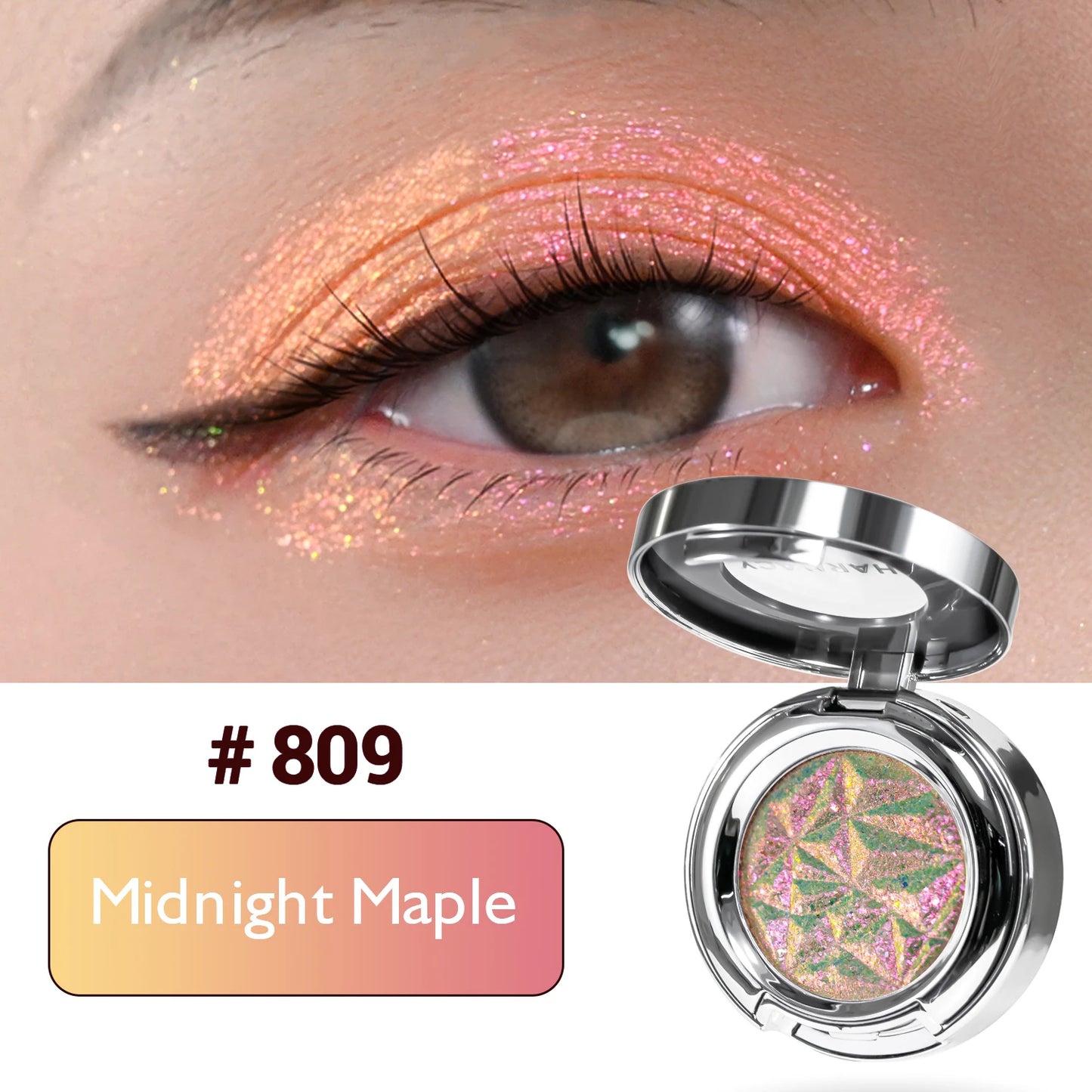 CHARMACY Multichrome Eyeshadow Palette High Pigment Waterproof Long Lasting Eye Shadow Makeup for Women