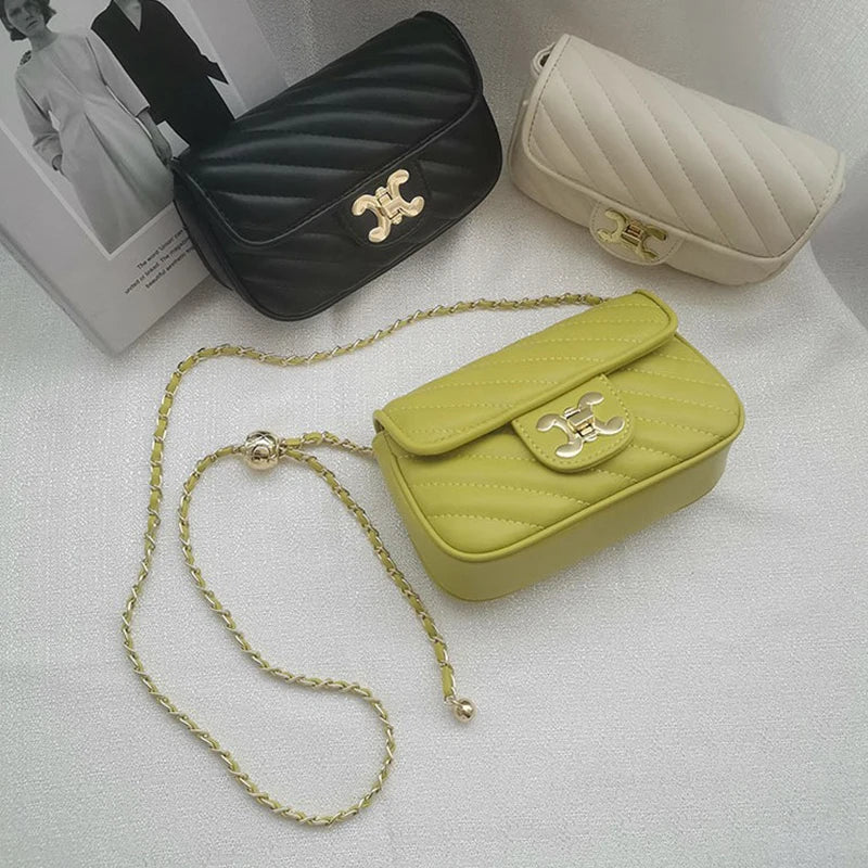 Fashion Women's Bag 2024 New Luxury Designer Bags Adjustable Shoulder Strap Women Shoulder Chain Bag
