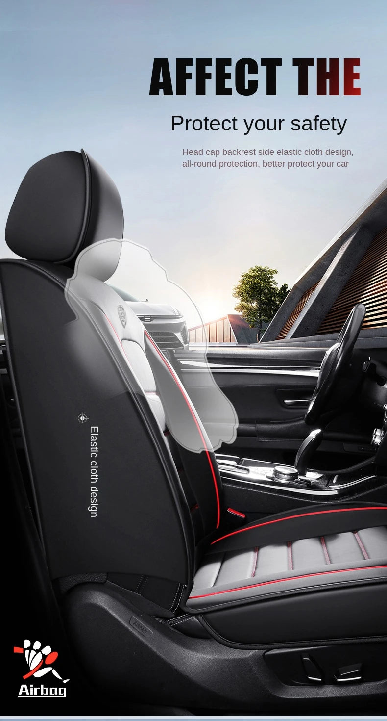 Universal Style Car Seat Cover for Volkswagen Touareg Golf ID3 ID4 X T-Cross Car Accessories Interior Details Seat Protector