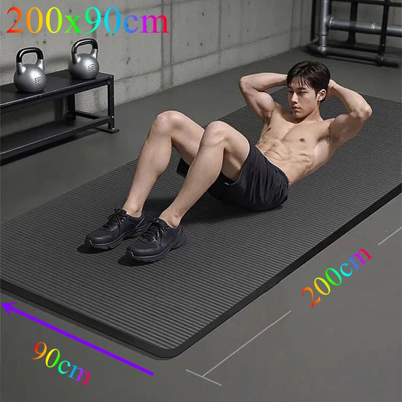 Widening By 90cm Yoga Mat Length 200cm Moisture-proof Outdoor Non-Slip Durable Camping Picnic Mat Exercise Gym Fitness Workout