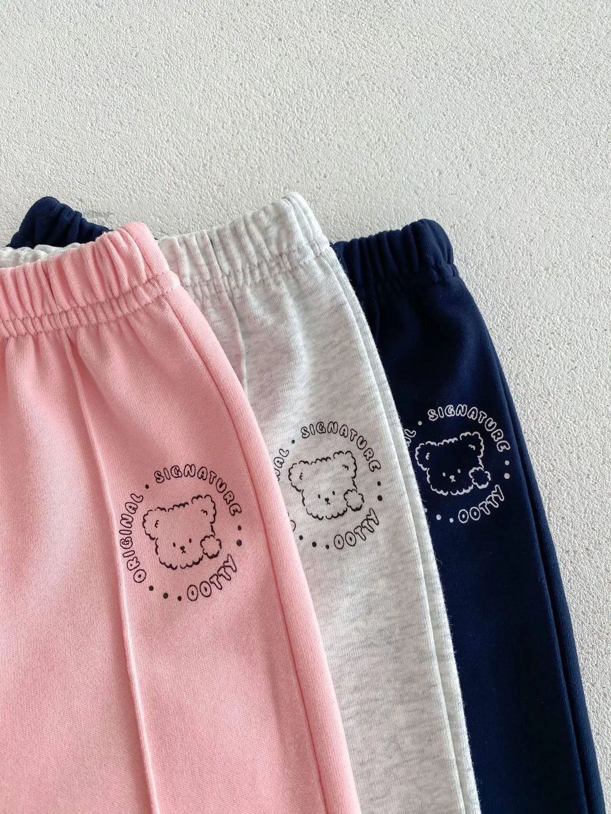 Spring New Baby Clothing Set, Korean Style Cute Bear Two-Piece Outfit for Kids, Long Sleeve Top & Pants Set