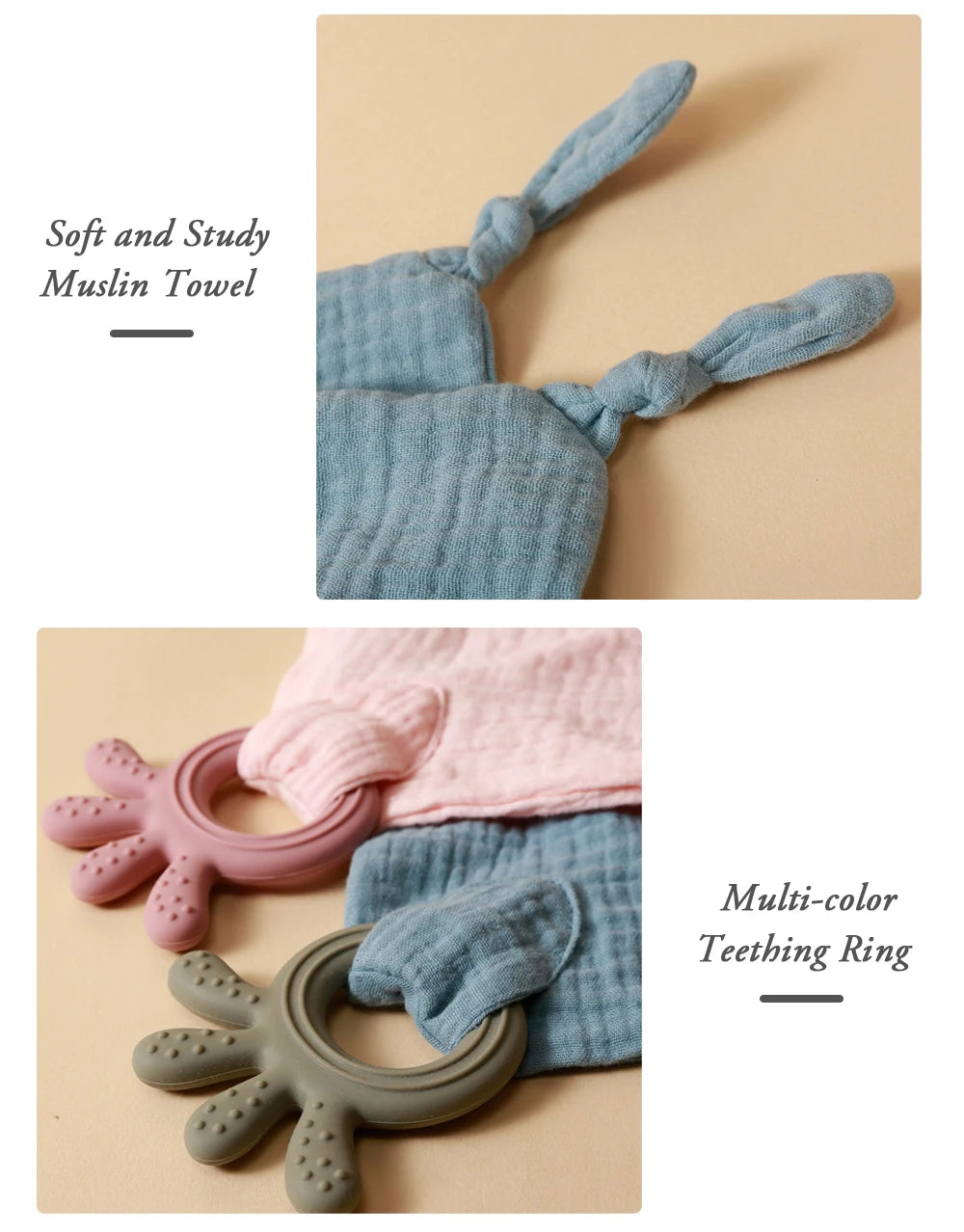 Muslin Baby Comfort Towel Cotton Comforter Blanket Soft Newborn Sleeping Dolls Kids Fashion Sleep Toy Soothe Appease Towel Bibs