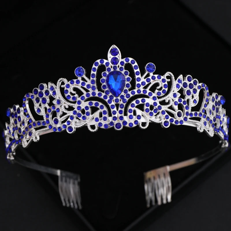 Crystal Bridal Tiaras And Crowns Rhinestone Prom Diadem Crown For Women Bridal Wedding Hair Accessories Jewelry Crown Tiara Gift