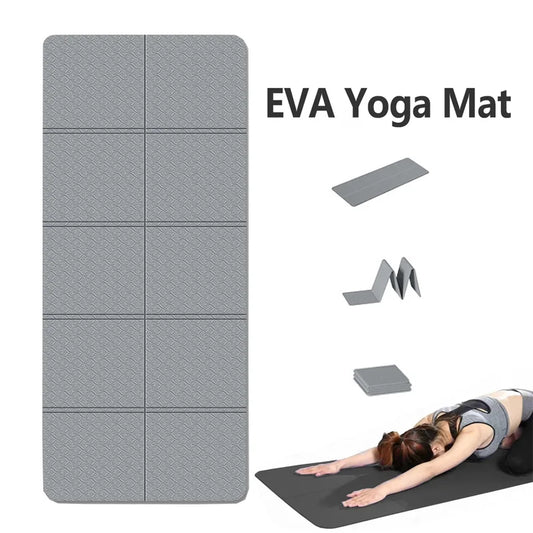 6/8mm Thickness TPE Foldable Yoga Mat Exercise Mat For Travel Yoga Pilates Home Floor Workouts Gymnastics Mat Fitness Equipment