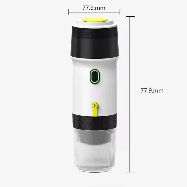 New Electric Portable Coffee Machine Portable Italian Espresso Machine for Car & Home 3-in-1 Capsule Powder Travel Coffee Maker