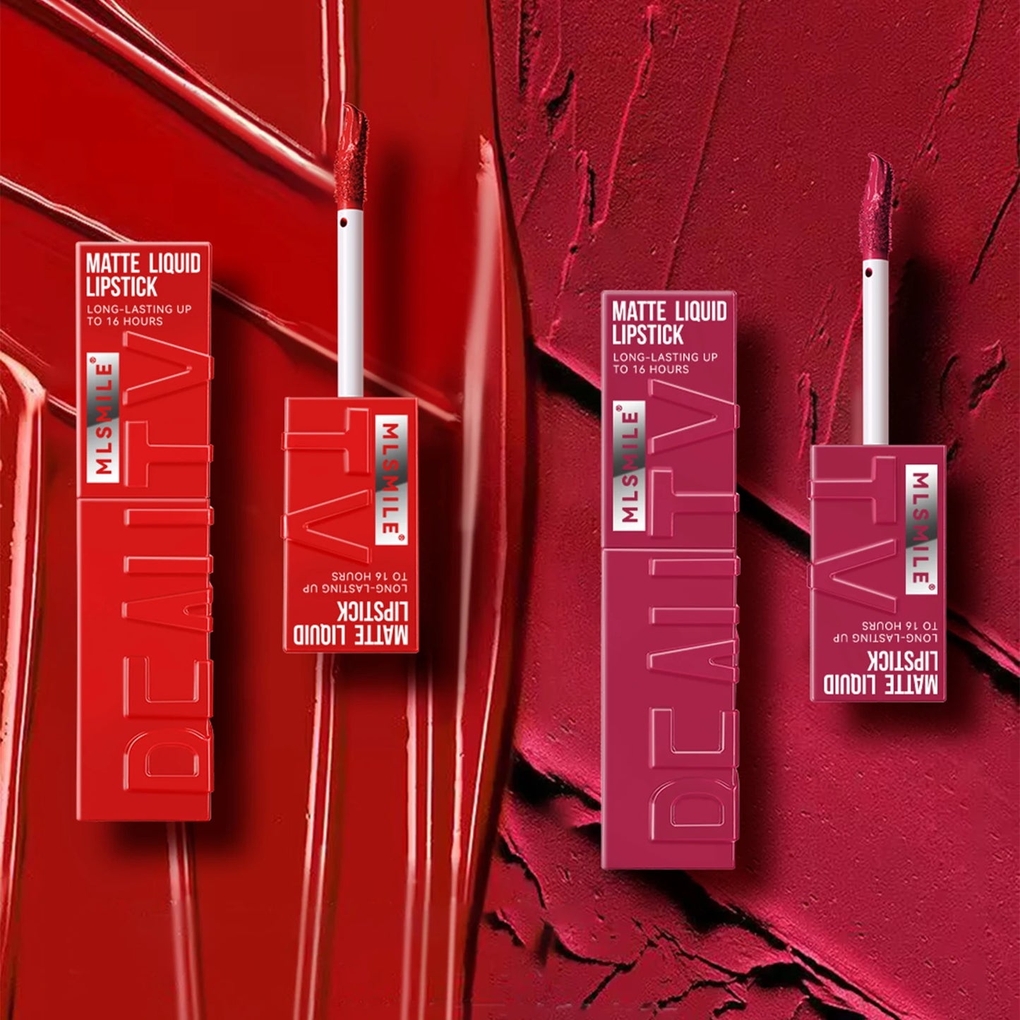 6 Colors of Long-Lasting Velvet Liquid Lipstick with Matte Texture Waterproof Non-Stick Cup Professional Lip Makeup Products