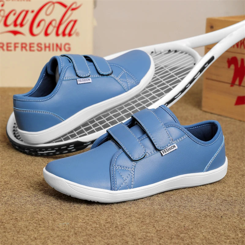 Mens/Women Barefoot Walking Shoes Wide Toe Zero Drop Minimalist Shoes Leather Comfortable Casual Shoes for Gym Driving Office