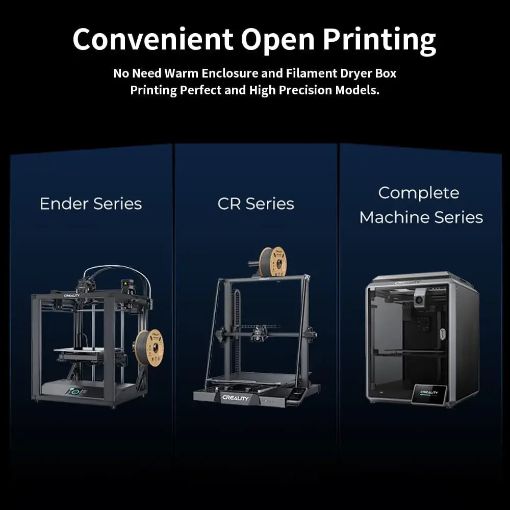 Creality Hyper ABS Filament 1.75mm for High-Speed Printing Convenient Open Printing, 1kg(2.2lbs) Spool Fit Most 3Dz Printer