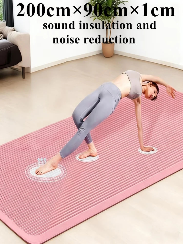 Widening By 90cm Yoga Mat Length 200cm Moisture-proof Outdoor Non-Slip Durable Camping Picnic Mat Exercise Gym Fitness Workout