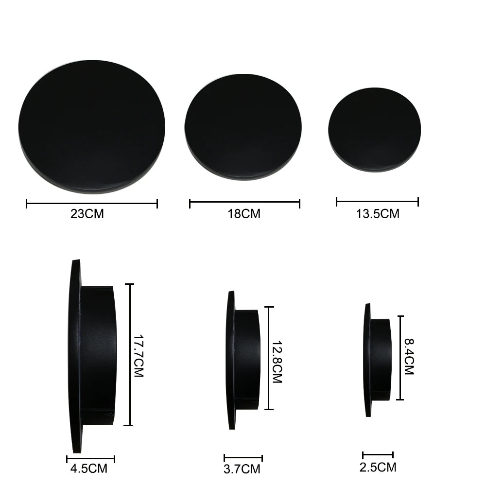 Outdoor Waterproof Wall Lamps Round Aluminum Wall Light Porch Courtyard Lamp Exterior Wall Sconce Waterproof Lighting