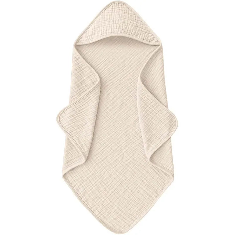 Muslin Baby Bath Towels Hooded Newborn Swaddle Wrap Soft Cotton Baby Blankets Infant Bathrobe Baby Shower Gift 76*76cm
