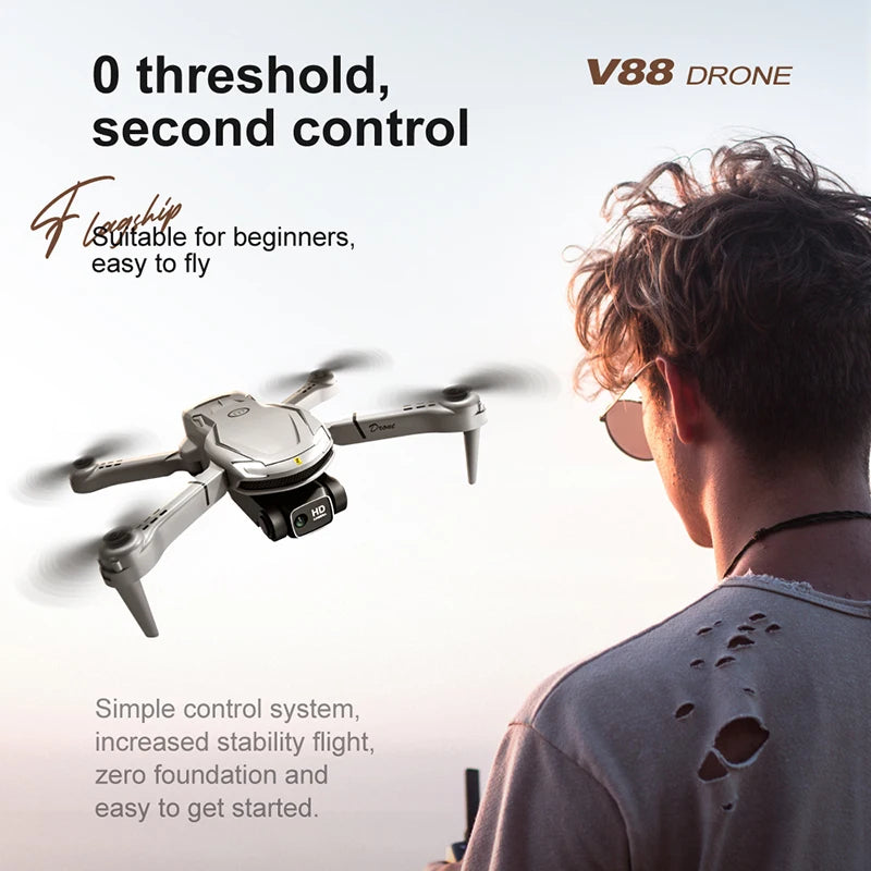 2025 New MIJIA V88 Drone 8K  HD Dual Camera Profesional 180° Electric Adjustable GPS Positioning Obstacle avoidance Bushless UAV