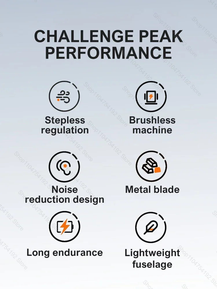 Turbo Jet Blower Powerful Air Blower Brushless Motor Turbo Fan Wind Speed Portable Dust Blower Electric Dryer Car Vacuum Cleaner