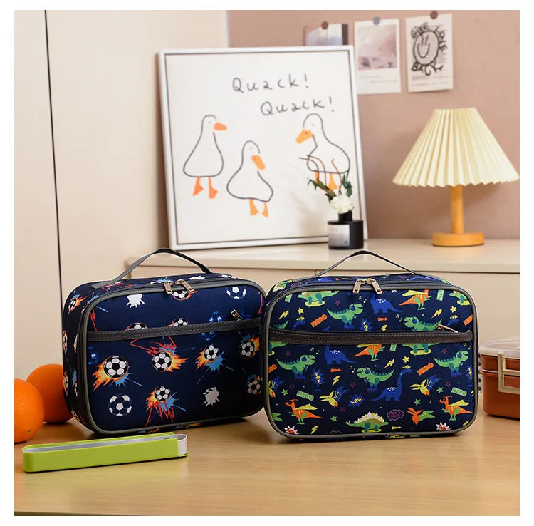 New lunch box bag large capacity kindergarten schoolbag storage bag and high appearance level lunch bag
