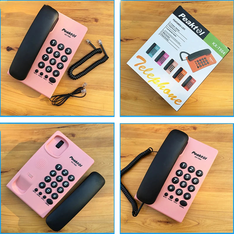 Corded Phone Landline Telephone with Mute, Pause, Hold, Redial, Desktop Phone Landline Радиотелефон for Home, Hotel, Office