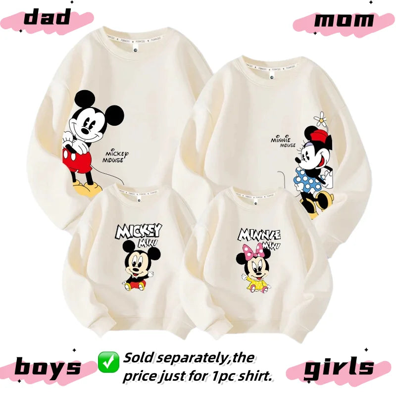 Mother Kids Clothes Matching Family Outfits Parent Child for Autumn and Winte Clothing Sweat-shir