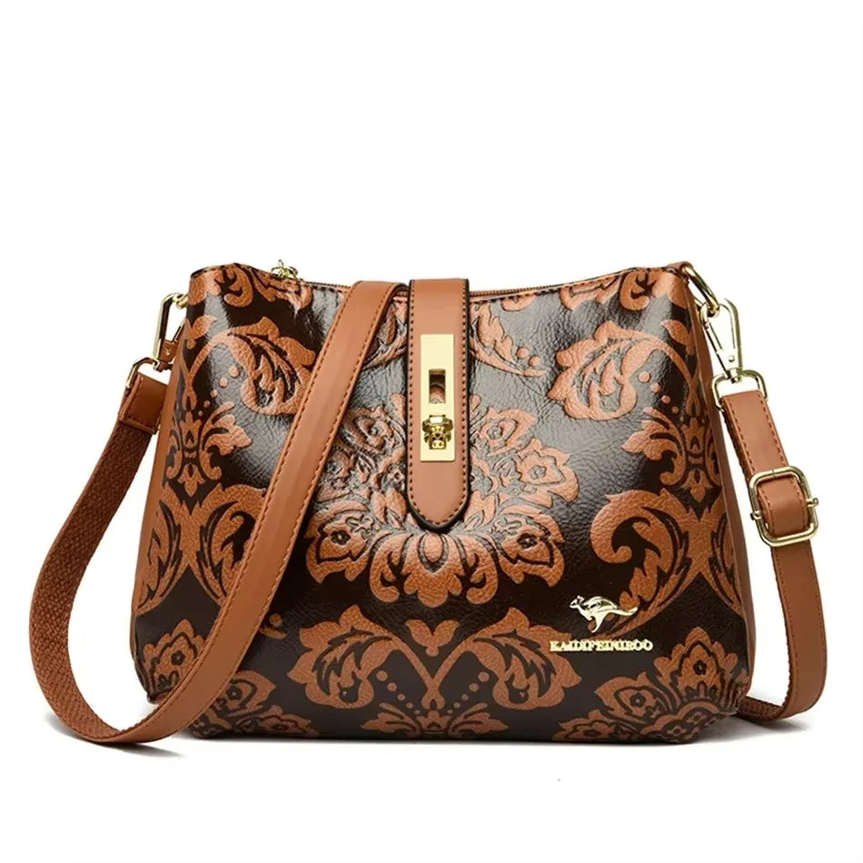 3 Layers Women 2024 Luxury Handbags Women Bags Designer Casual Shoulder Bags High Quality Leather Crossbody Bags for Female