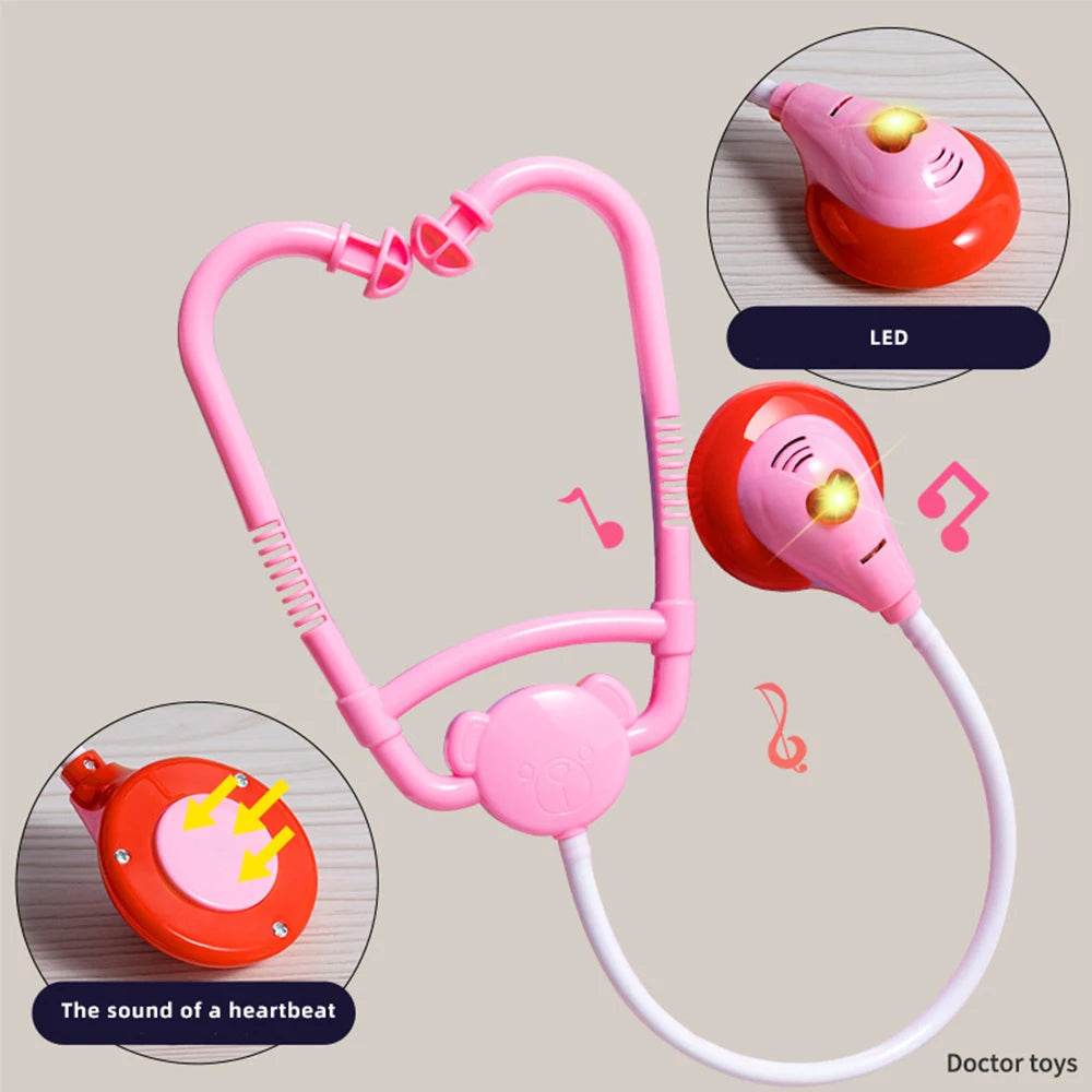 Children Doctor Play Set Simulation Nurse Toy Doctor Accessories for Kids Home Play Toys Doctor Set Toy Gift for Kids Boys Girls