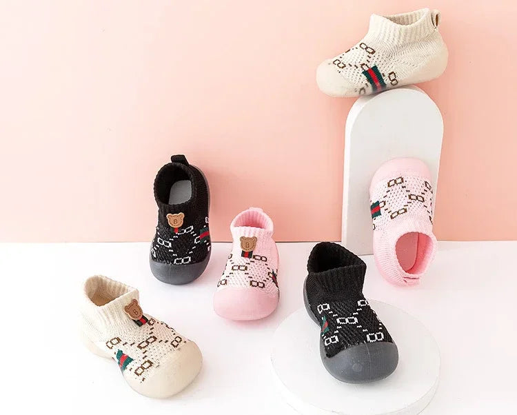 Children's Outwear Children's Shoes Children's Walking Shoes New Spring Autumn Mesh Children's Solid Color Shoes Soft Sole