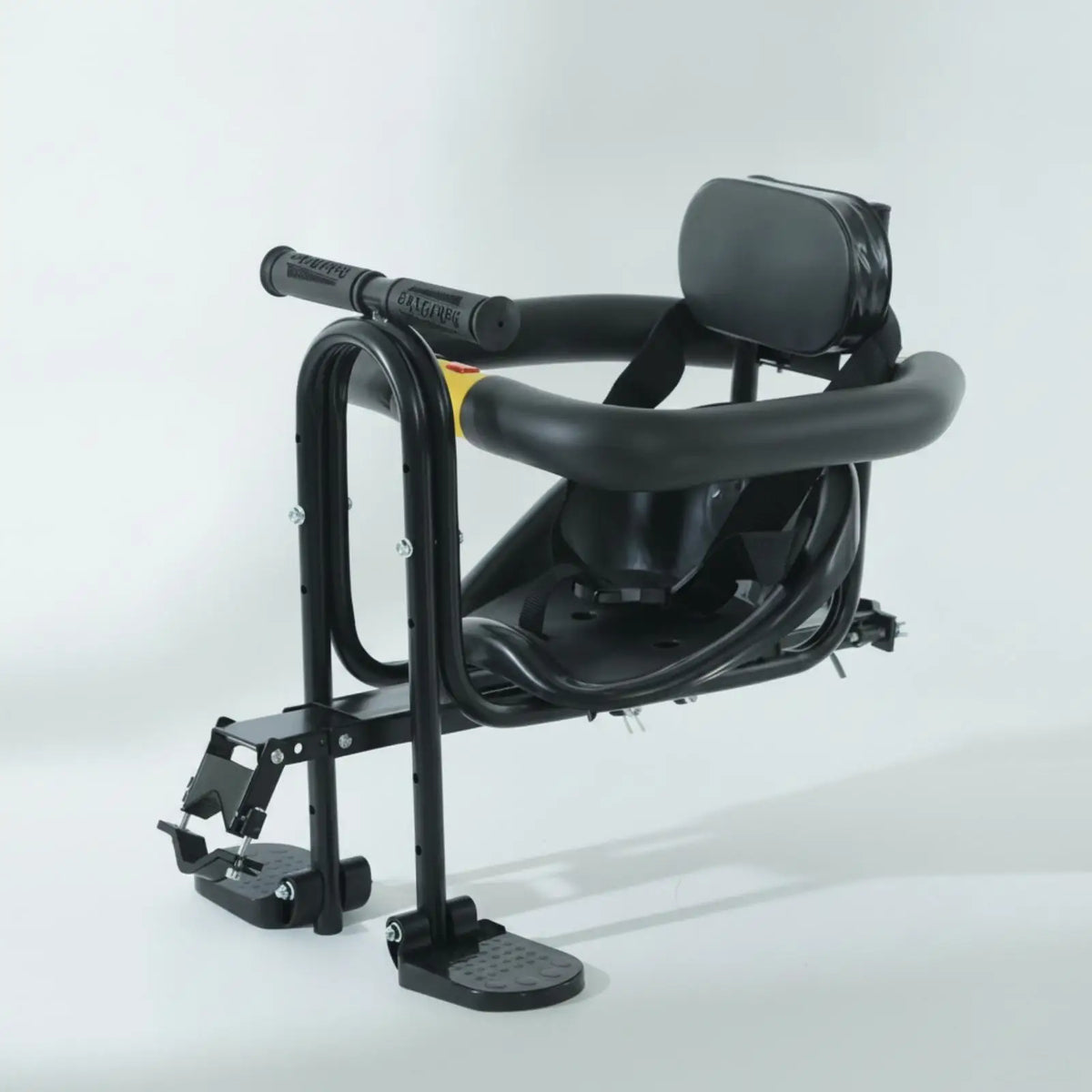 Rear-Mounted Child Carrier Seat Child Cycle Seat with Harness Secure for Young Children, Parents, Family Rides, Outdoor Biking