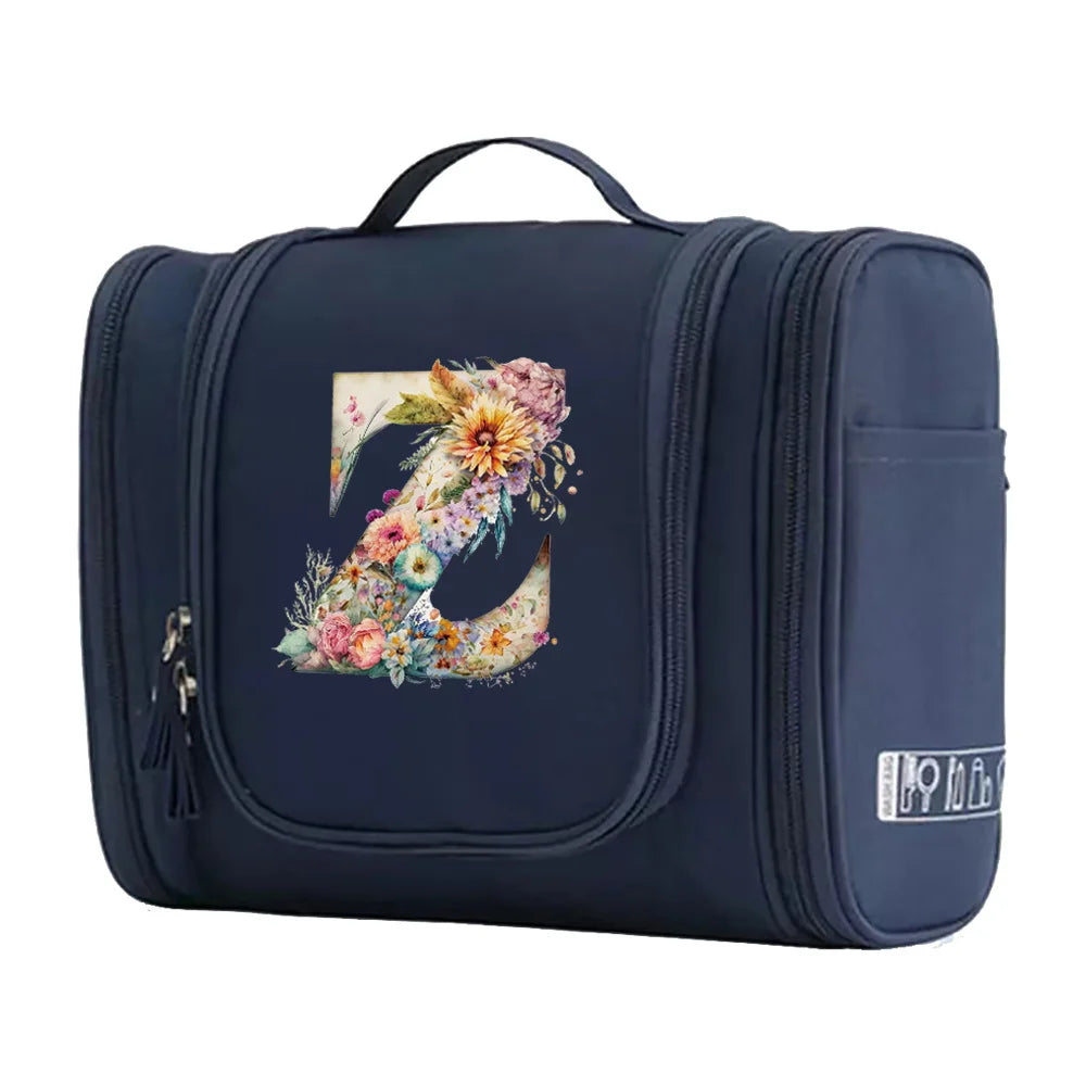 New Fashion Floral Shaped Letter Pattern Female Toiletries Are Very Convenient Minimalist Makeup Bag for Easy Storage of Items