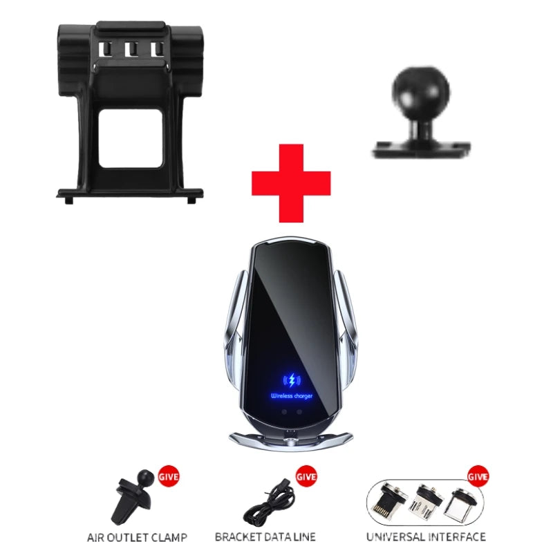 LIMUD Car Phone Holder Special Fixed Base For AUDI A6 C8 A7 C9 2019-2024 Wireless Charger Bracket Auto Interior Accessories