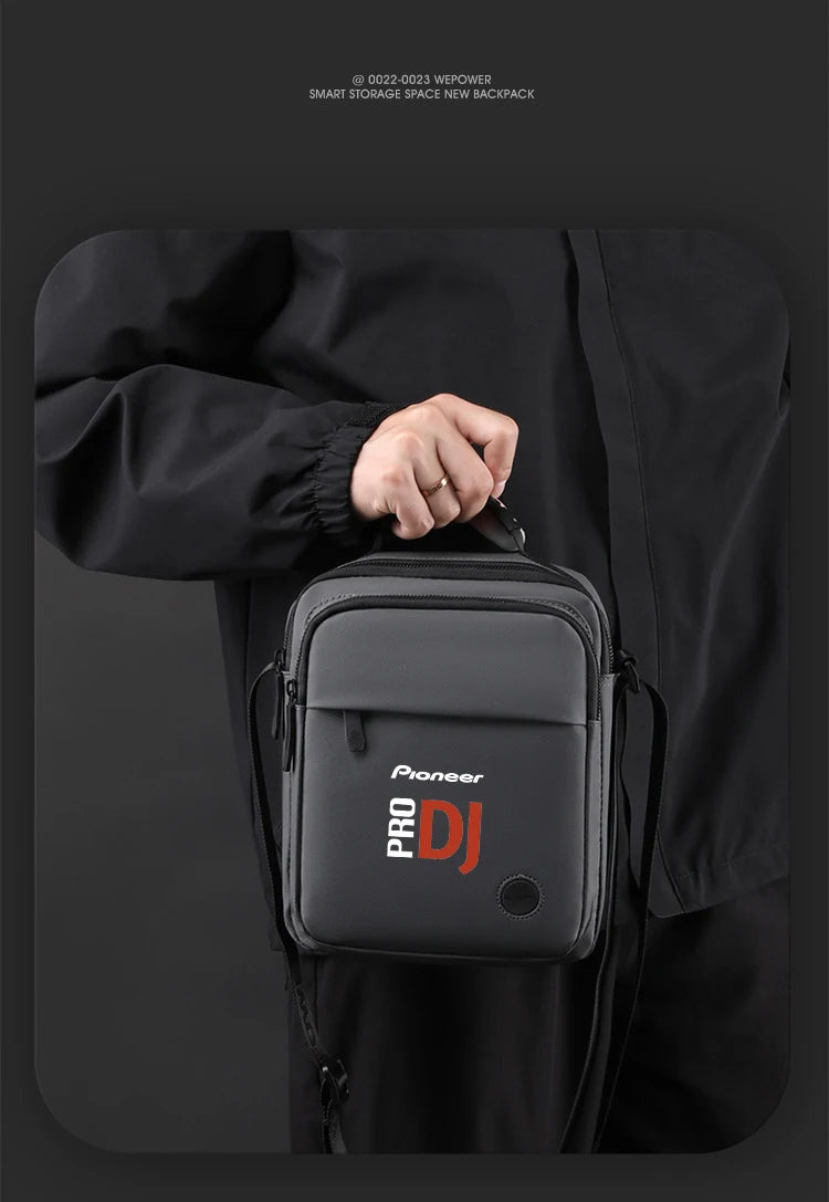 New Pioneer Pro Dj Shoulder Bag Travel Messenger Bag Men's Waterproof Fashion Nylon Shoulder Bag Outdoor Casual Sports Chest Bag
