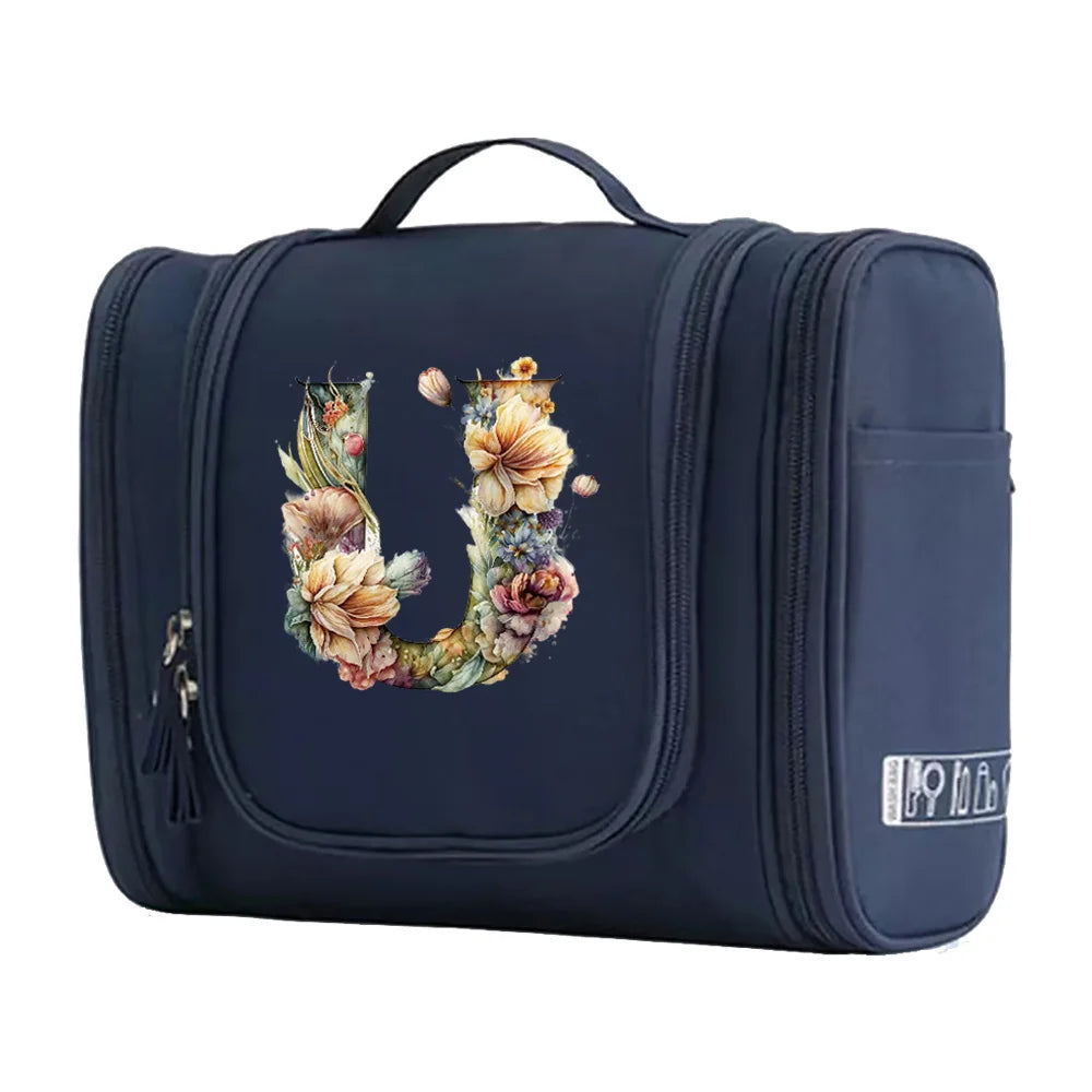 New Fashion Floral Shaped Letter Pattern Female Toiletries Are Very Convenient Minimalist Makeup Bag for Easy Storage of Items