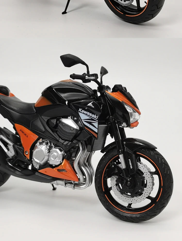 1/12 Kawasaki Ninja Z800 Alloy Racing Cross-country Motorcycle Model Simulation Metal Toy Street Motorcycle Model Childrens Gift
