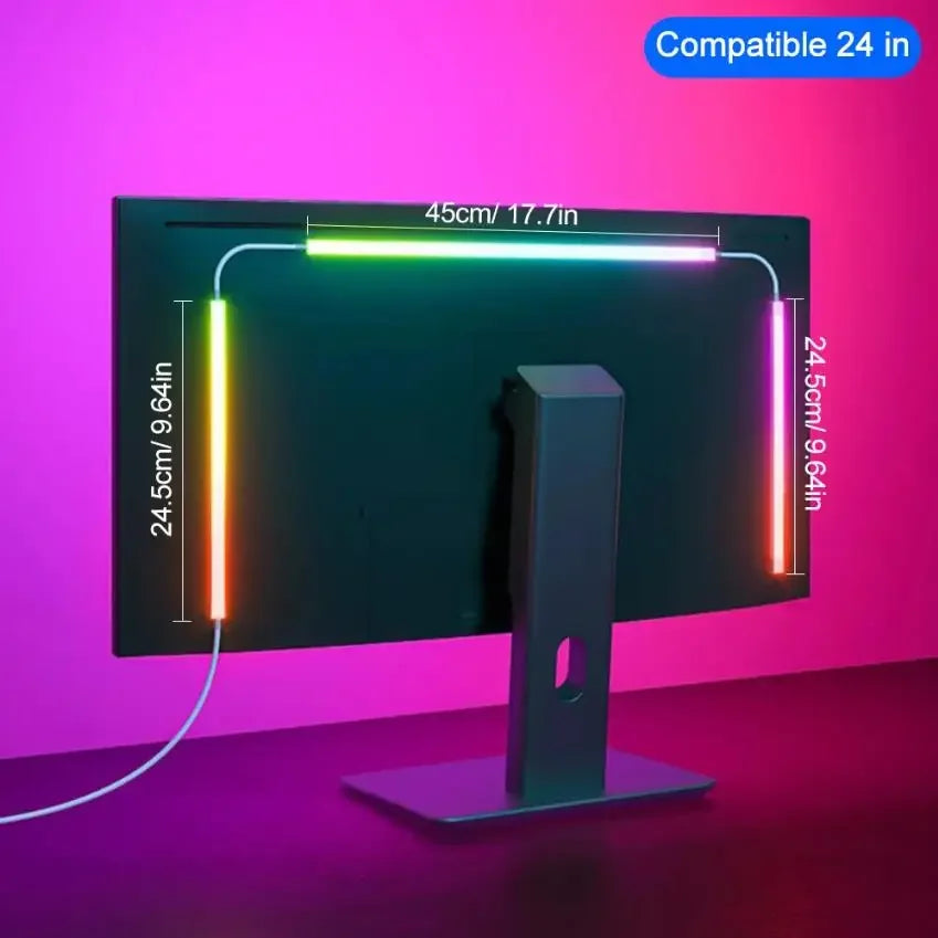 RGBIC Gaming Lights Strip Monitor Backlight LED Display Music Sync PC Screen Atmosphere Light APP Control Decor Game Room Party