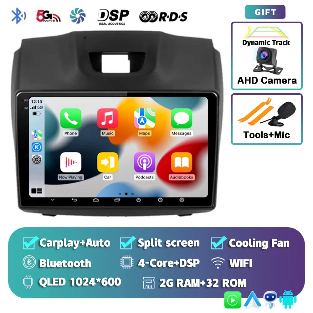 Android 15 Carplay For Chevrolet Holden S10 TRAILBLAZER COLORADO ISUZU DMAX GPS Car Radio Audio Multimedia Player Stereo Audio