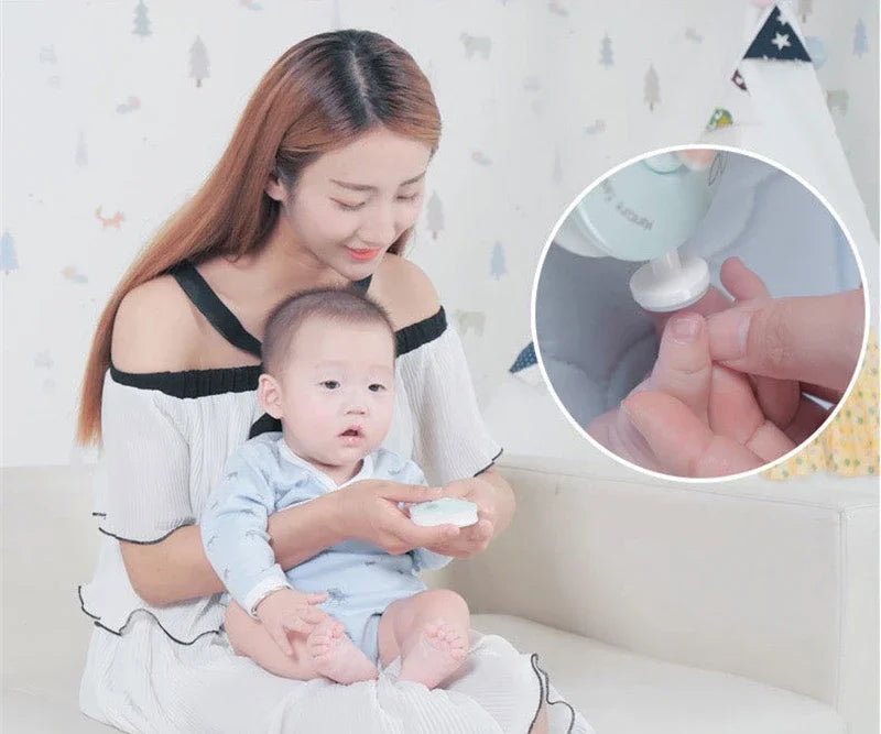 1/2set Baby Electric Nail Trimmer Kid Nail Polisher Tool Baby Care Kit Manicure Set Easy To Trim Nail Filer Clippers For Newborn