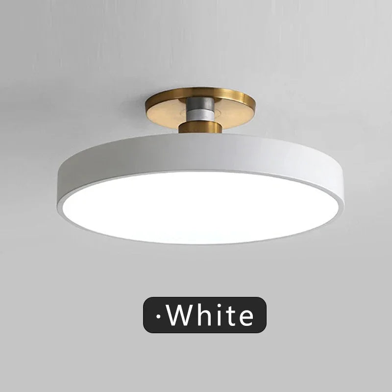 Modern LED Ceiling Light Nordic Macaron Circular Pendant Light Children's Room Dining Room Study Room Interior Decoration Light
