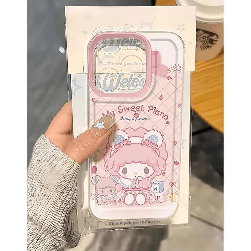 Pink My MelodyS Cartoon Cute Phone Case For iPhone 17 16 16e 15 14 13 12 11 Mini Pro Max X XR XSMax 7 8 Air Plus Back Cover