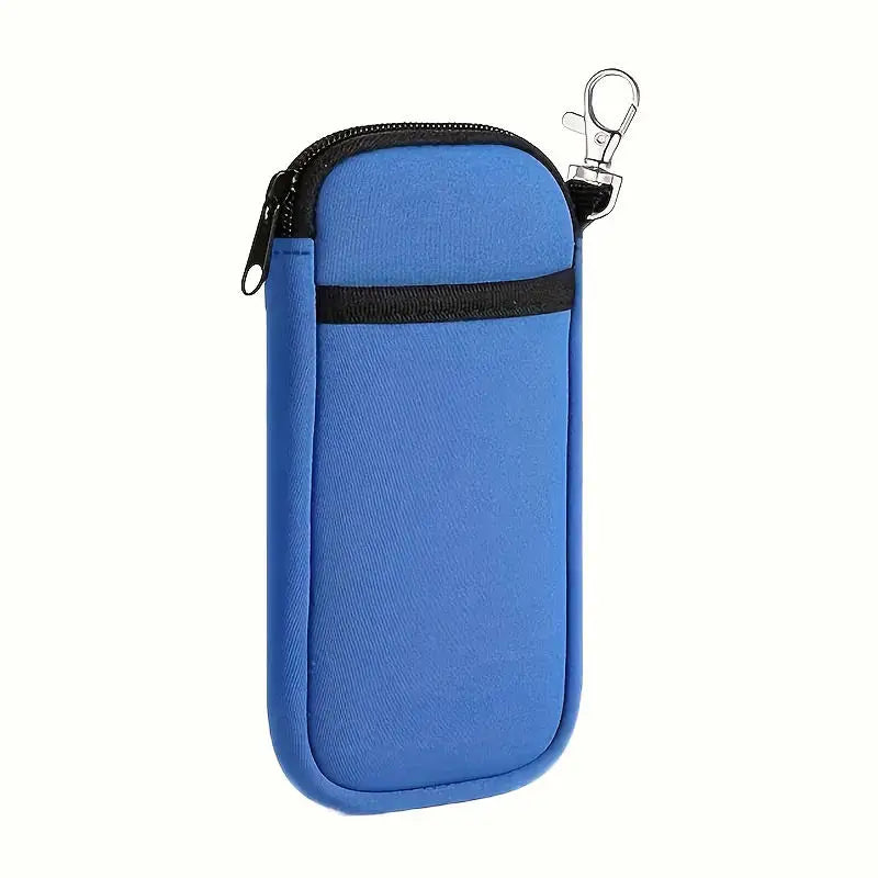 Portable Zipper Soft Glasses Case With Carabiner Sunglasses Case Zipper Eyeglass Pouch Glasses Protective Shell Bag 2 Style
