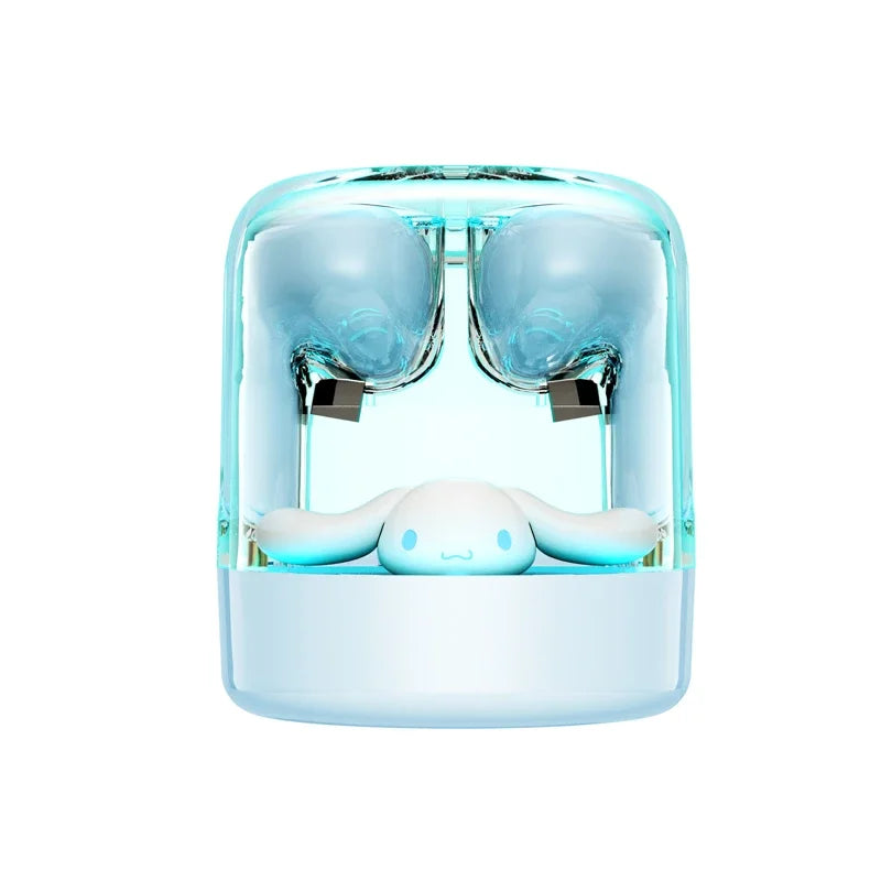 Sanrio EJ-986 TWS Earbuds Kuromi Hello Kitty Wireless Earphones Bluetooth Transparent Warehouse HIFI Sound Headsets Long Battery