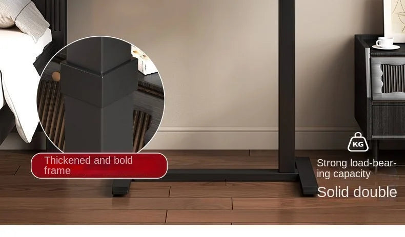 Folding bedside table pneumatic lift table mobile study table computer table office desk lazy dining table