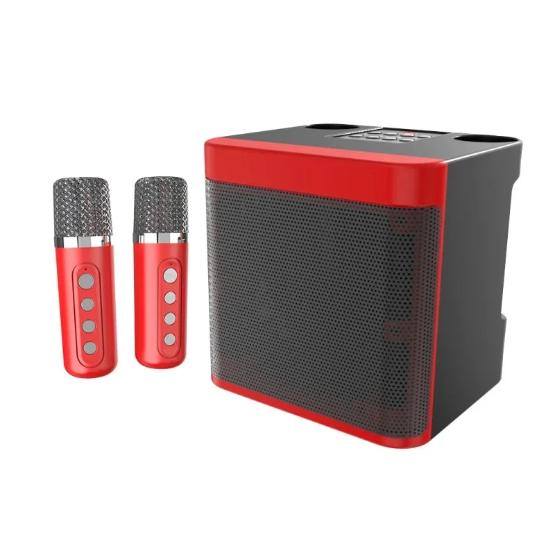 Karaoke Machine for Adults, Portable Bluetooth Speaker with 2 Wireless Microphones, Portable PA System for Big Party, Outdoor