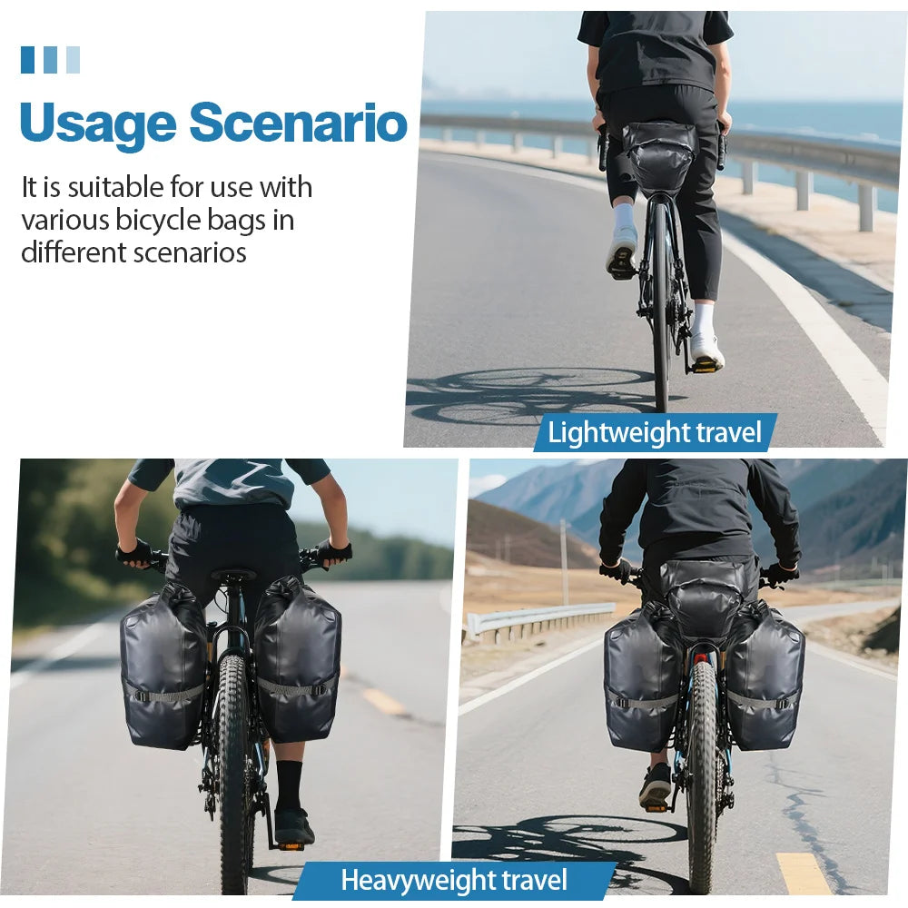 NEWBOLER Waterproof Bicycle Front Fork Bag Portable Bike Bag Bikepacking Luggage Bag Bicycle Rear Shelf Bicycle Luggage Carrier