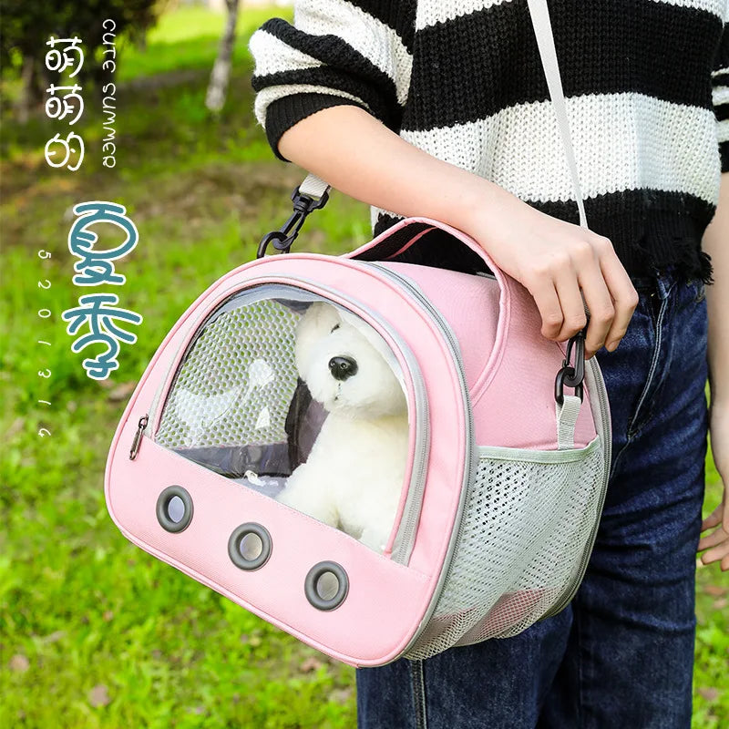 Cat bag, convenient for going out, pet dog, hamster, hedgehog, travel backpack, convenient outdoor bag bird mouse guinea pig bag