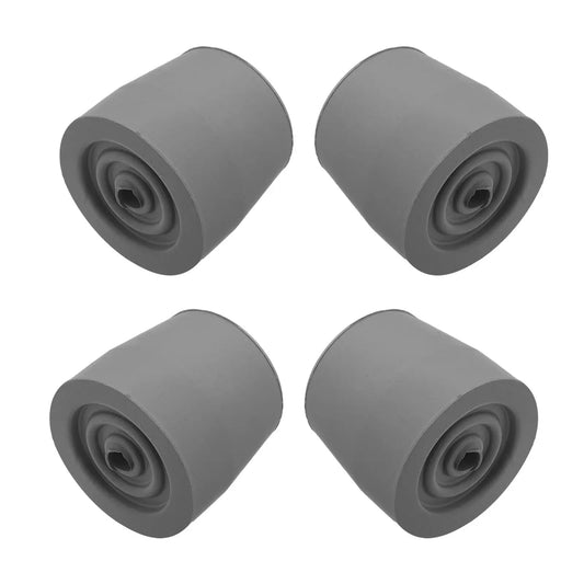 4 Pcs Walker Foot Pads Anti Slip Replacement Tips Rubber Glide Attachments For Crutches Walkers Sturdy Accessories Walker Tip