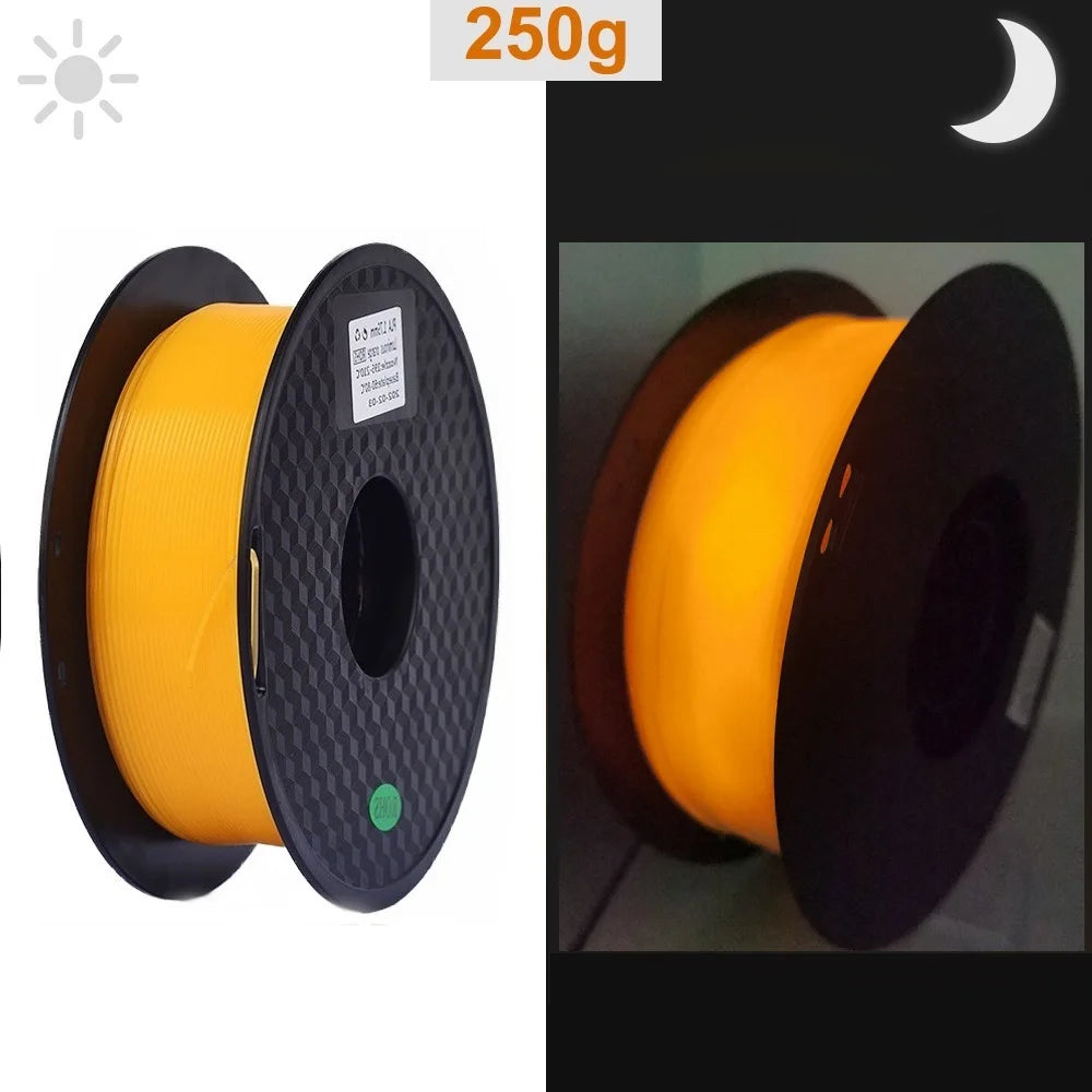 3D Printer Filament Glow In The Dark PLA 1.75mm 1kg 250g Luminous Filament PLA Blue Green Plastic Material Clear For FDM Printer