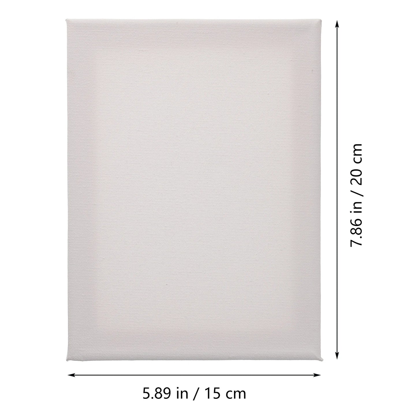 5pcs Stretched Canvas Square Blank Canvases Cotton Canvases For Oils Watercolor Painting Canvas 8 X 6 Inches ( 20 X 15 Cm)