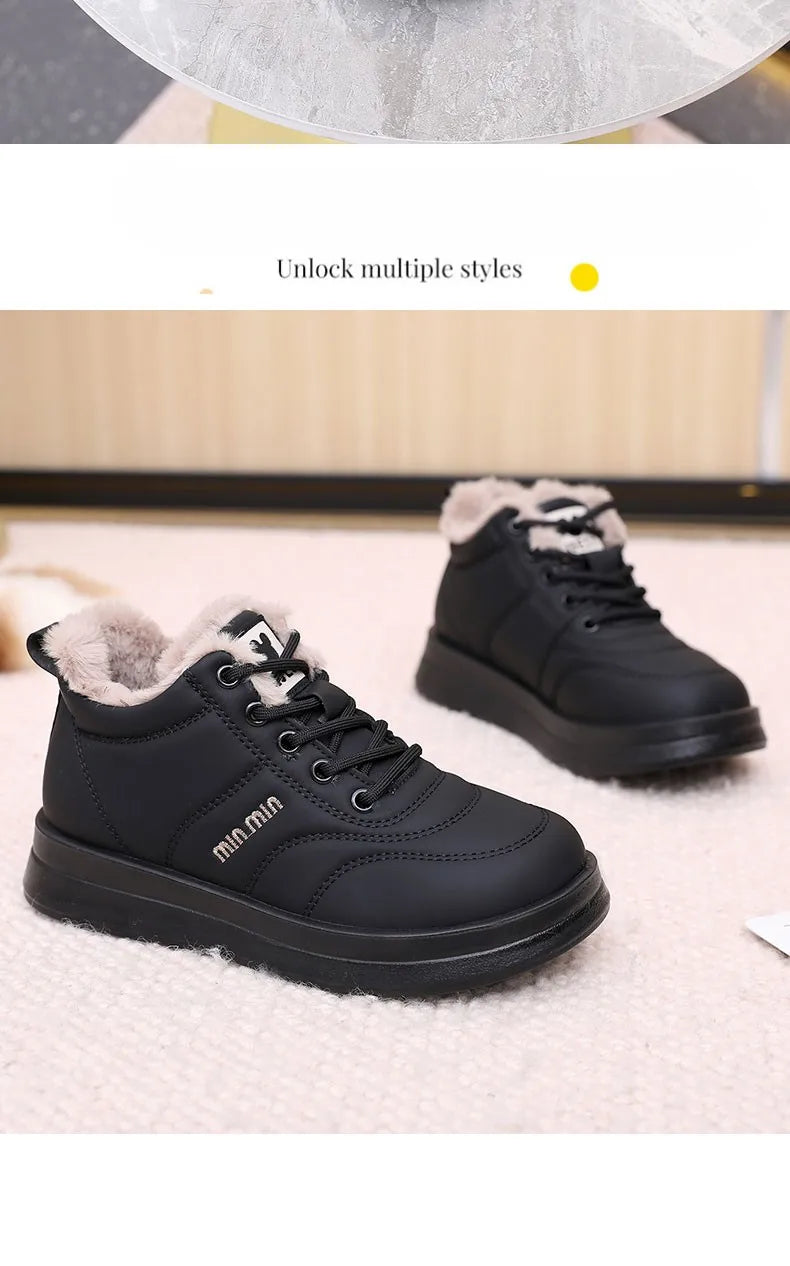 Women's 2025 Winter New Versatile Cotton Shoes Fashion Warm Thick Bottom Skid-resistant Durable Free Shipping Women's Shoes