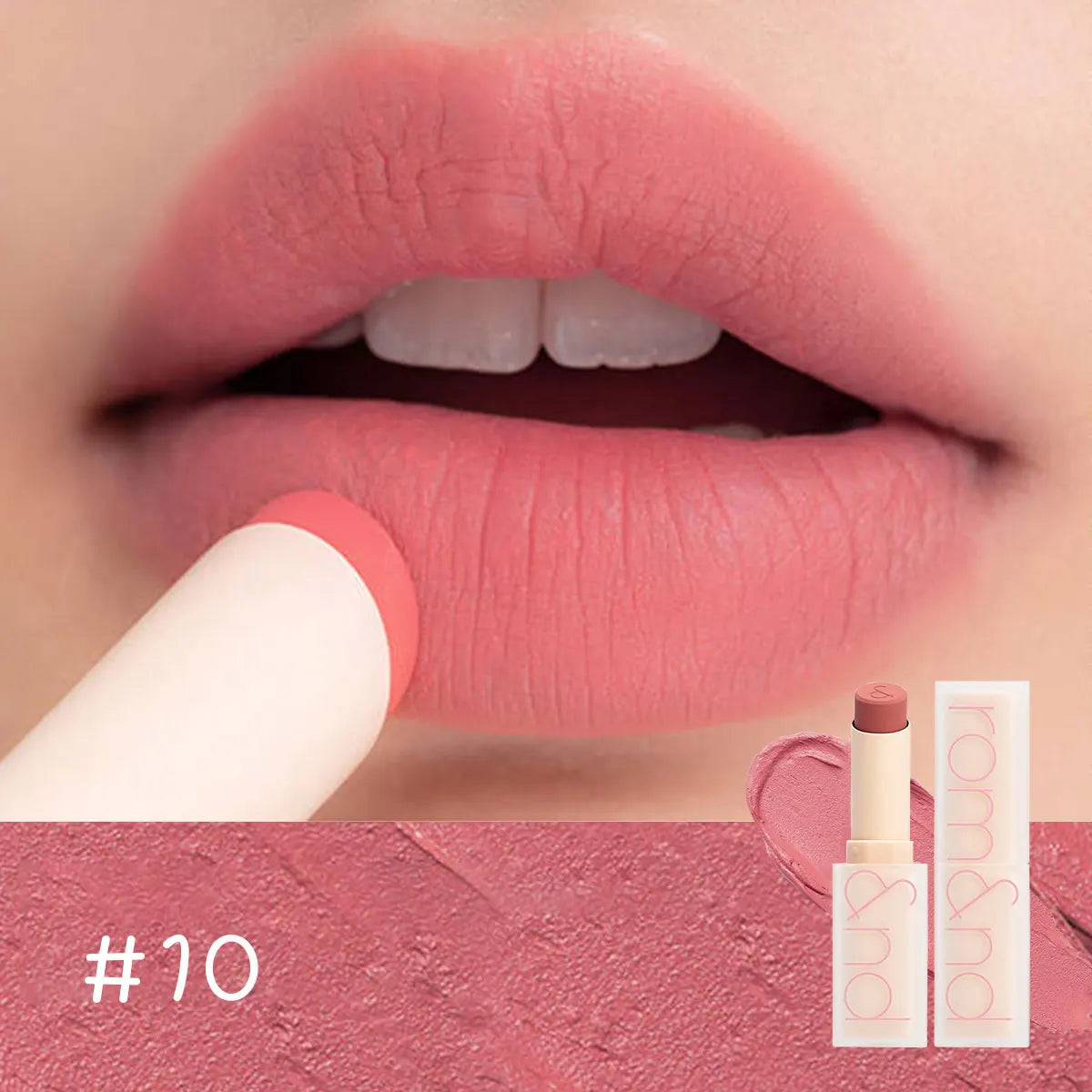 rom&nd ZERO MATTE LIPSTICK,Lightweight Non-Drying,Soft-Focus Matte Finish,Daily Wear Colors,Fresh Start,K-Beauty,Korean Makeup