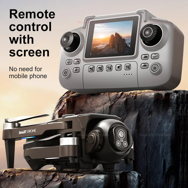 New D18 Drone Professional 8K Camera Aerial FPV Brushles Motor Avoiding Obstacle with Large Screen Remote Control Folding Drones