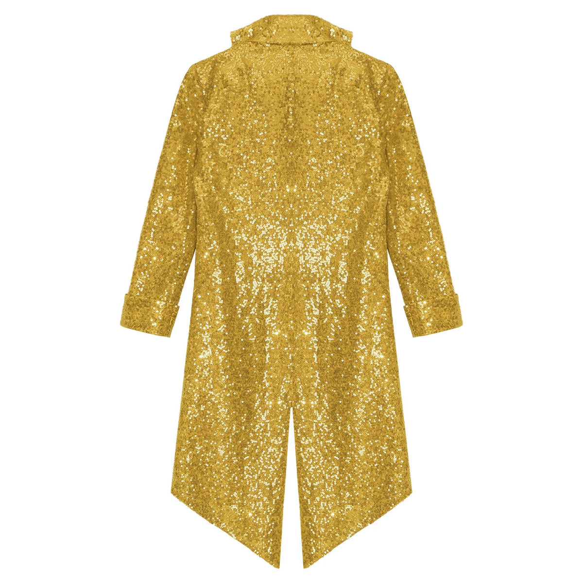Kids Boys Halloween Medieval Renaissance Costume Sparkly Sequins Victorian Tailcoat Jacket Frock Coat Long Sleeve Gothic Tuxedo