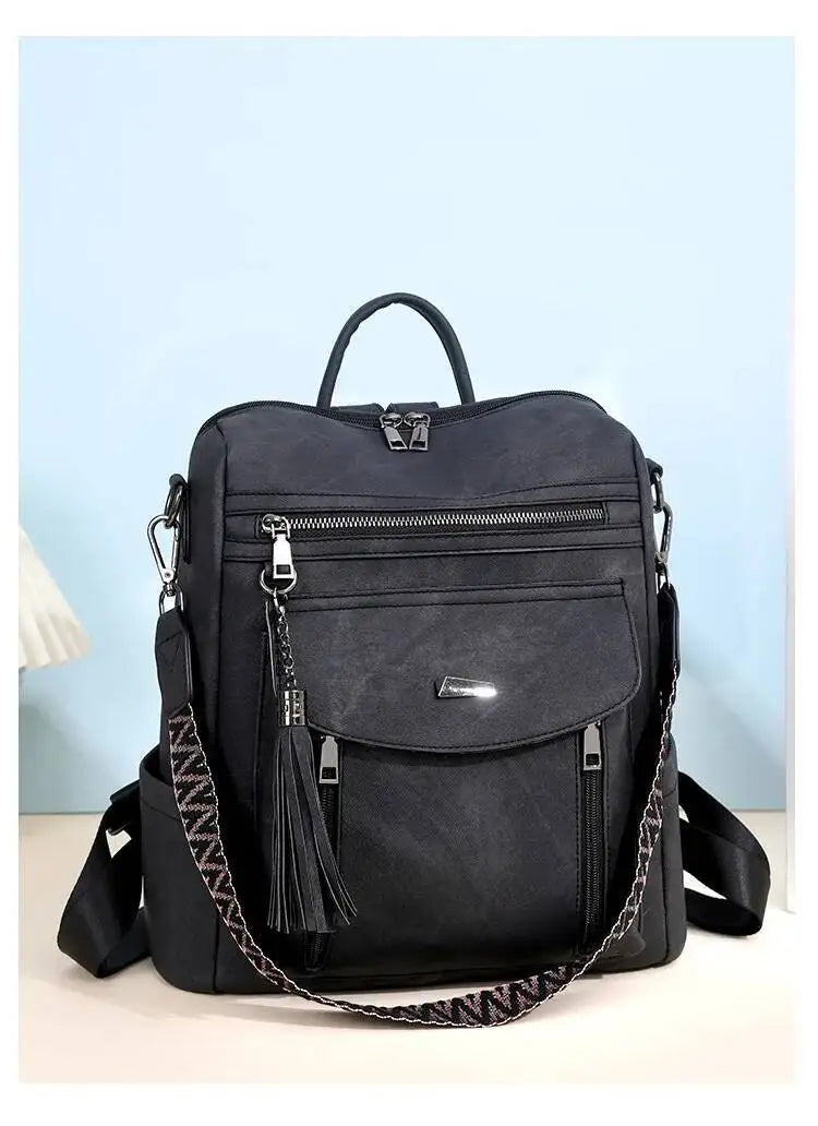 Hot Sale Luxury Women's Backpack Multifunctional Layers Double Shoulder Bags Luxury Good Quality  Spring Trend PU Women's Bag